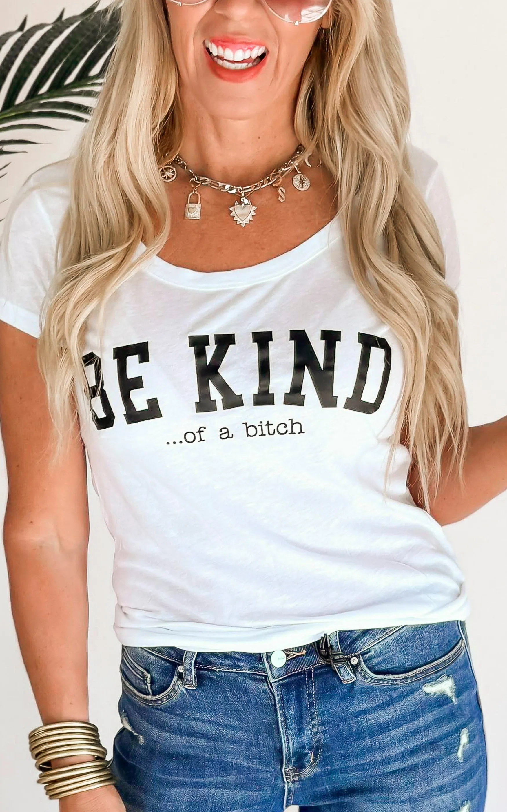 Be Kind of a Bitch Graphic T-shirt Snarky