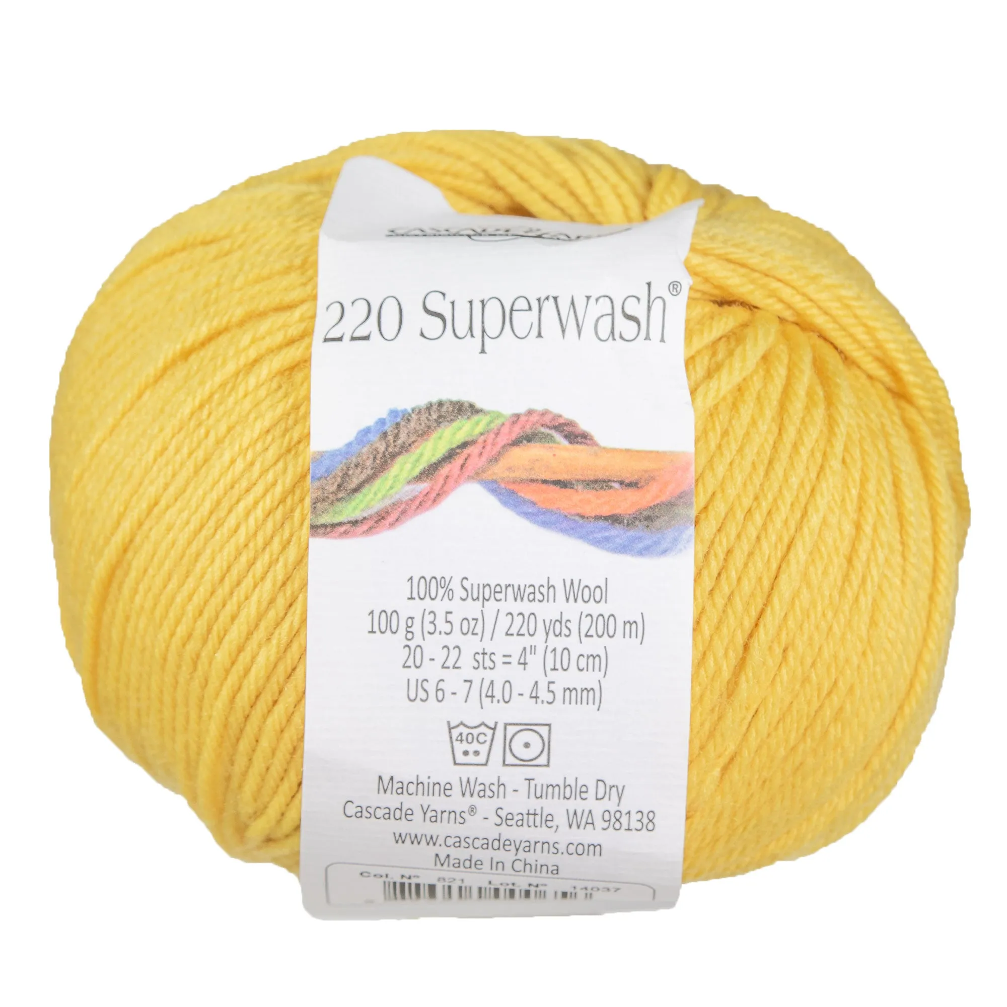 Cascade Yarns 220 Superwash Yarn - 0821 Daffodil