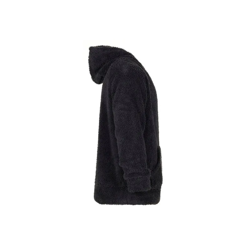 Charlie - Men's Bear Fleece Hooded Top - Charcoal