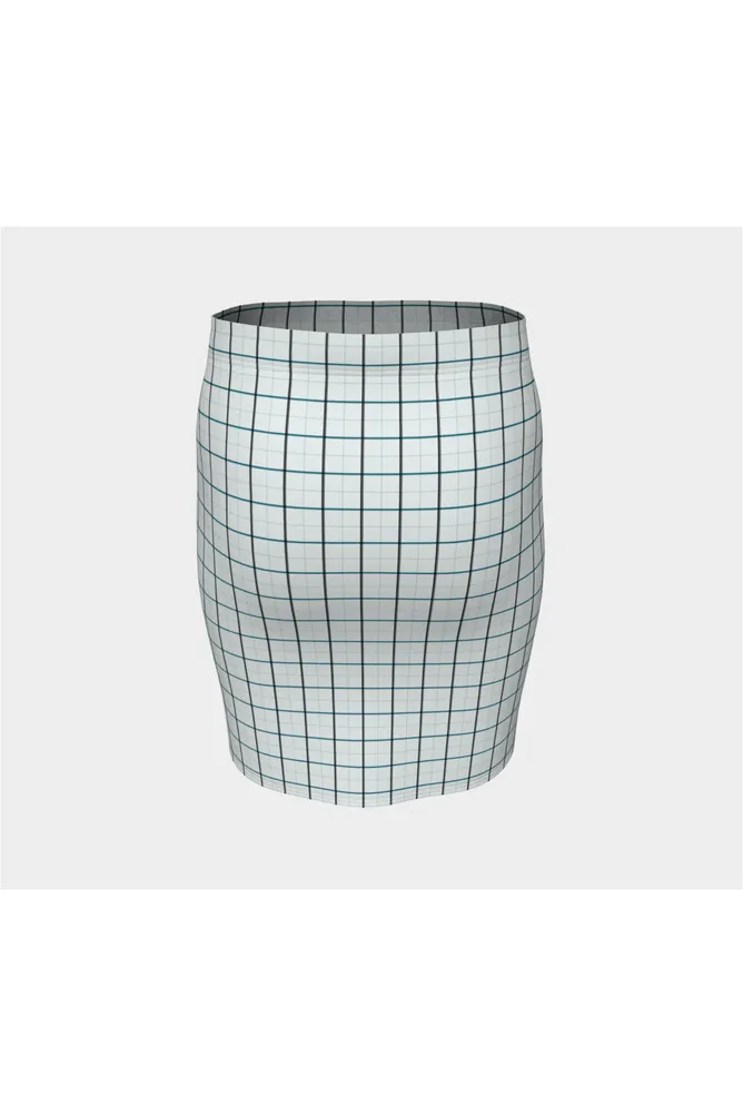 Checker Chic Fitted Skirt