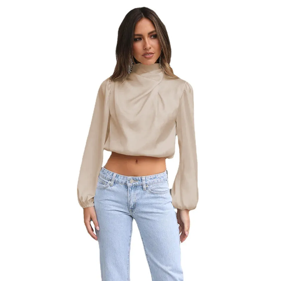 Chic French-Style Long-Sleeved T-Shirt