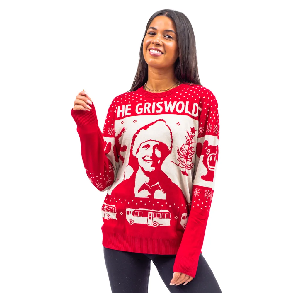 Christmas Vacation The Griswold's Threshold of Hell Clark Santa Hat Ugly Christmas Sweater