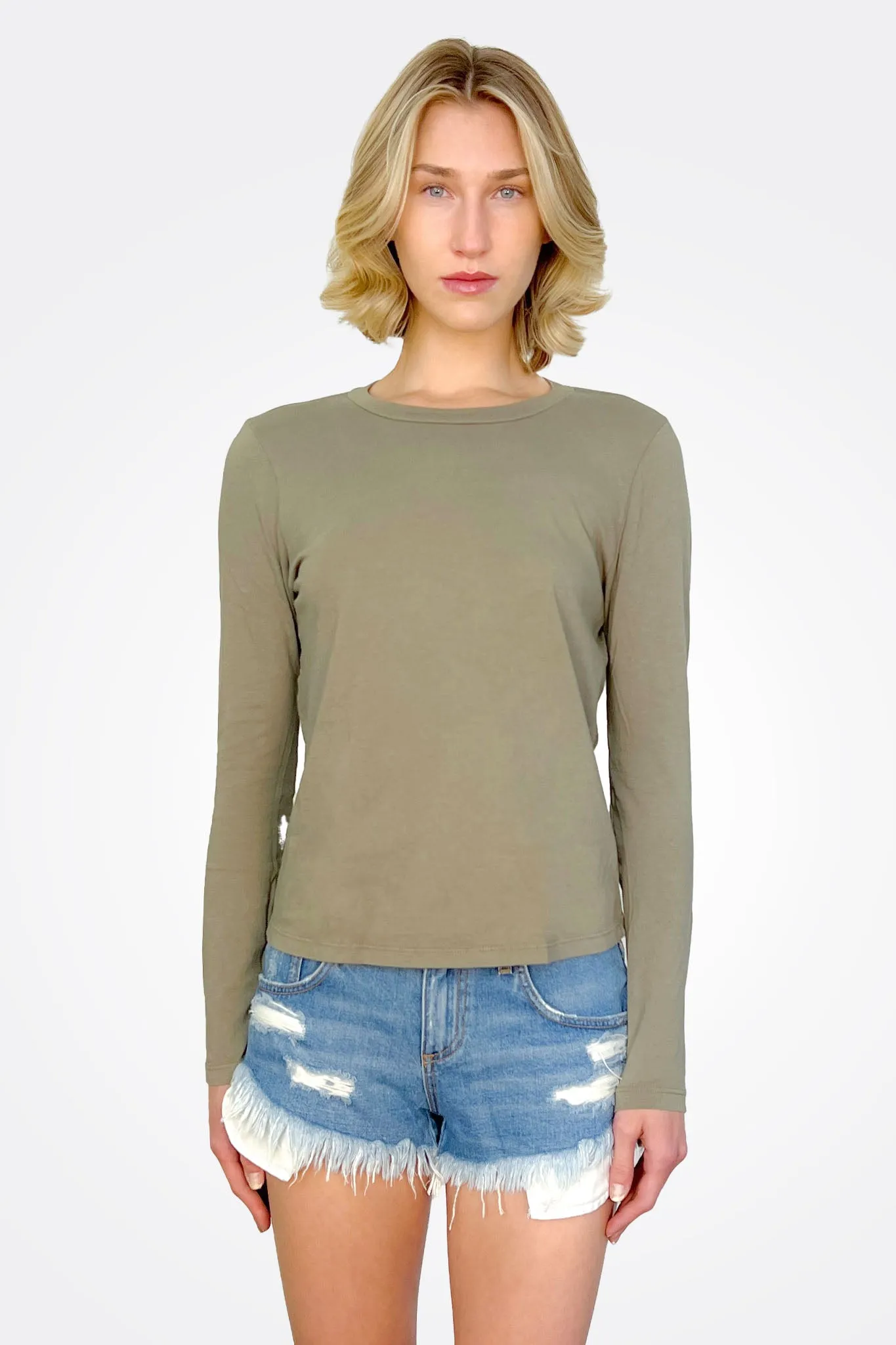 Clarissa Long Sleeve Top - Olive