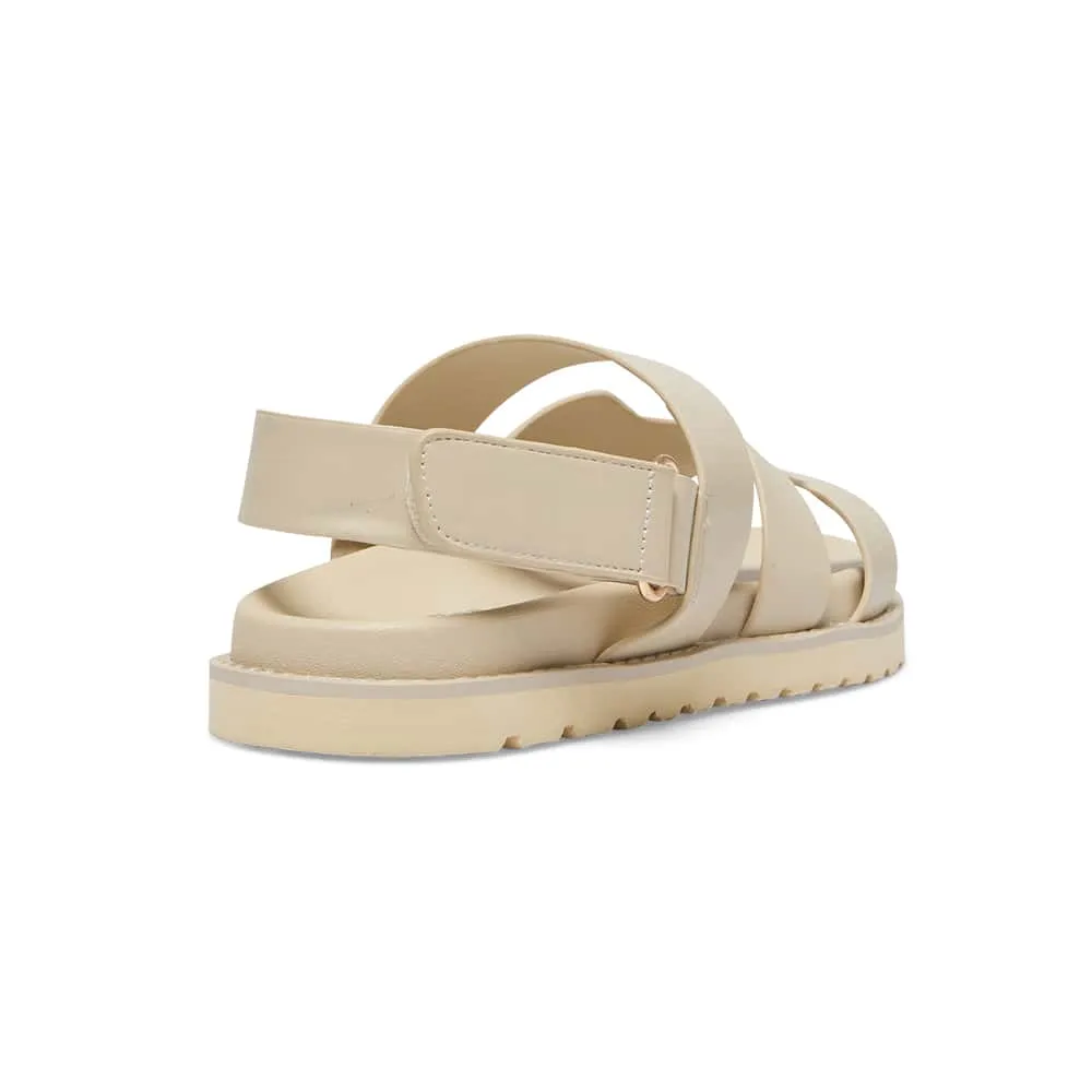 Daisy Sandal in Beige Smooth