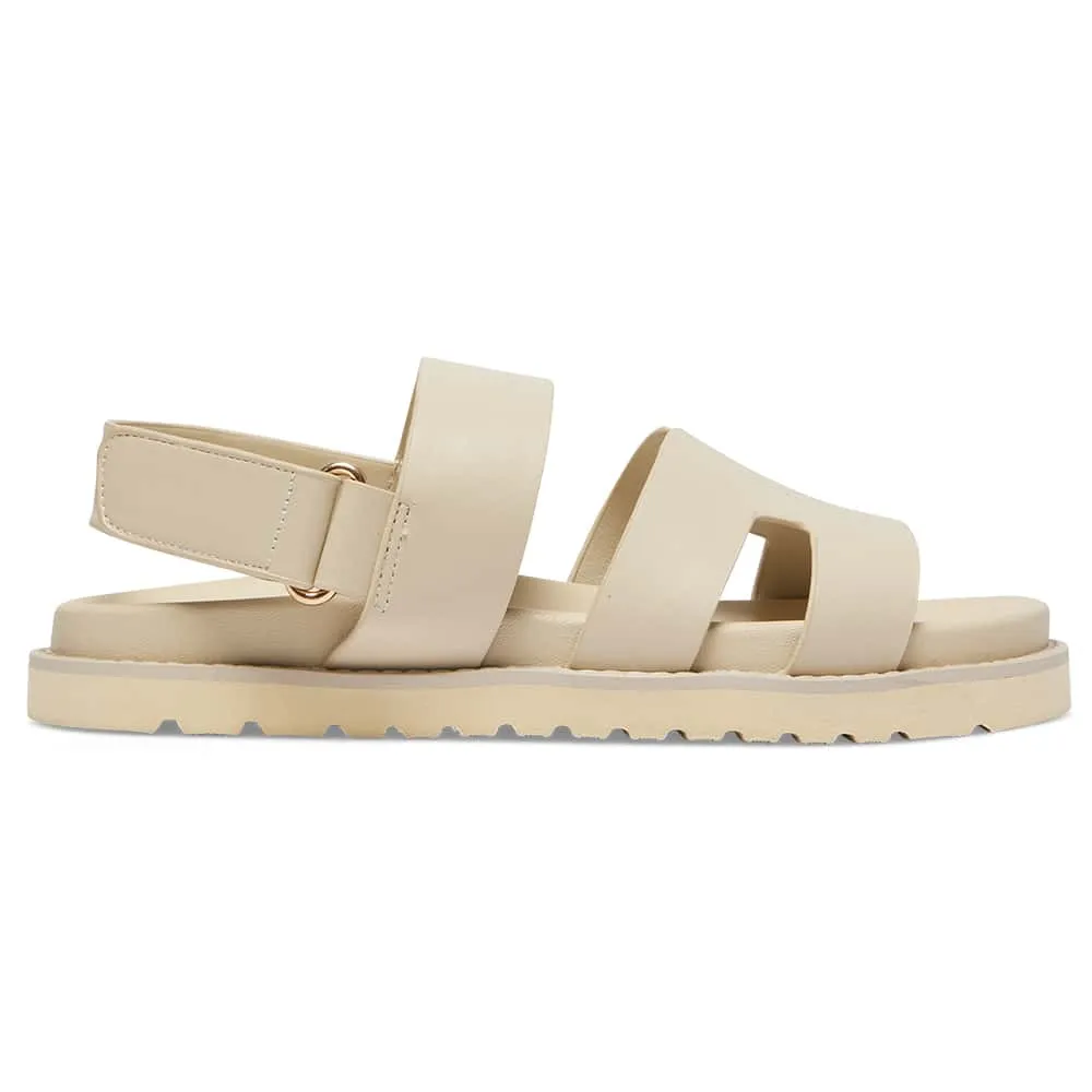 Daisy Sandal in Beige Smooth