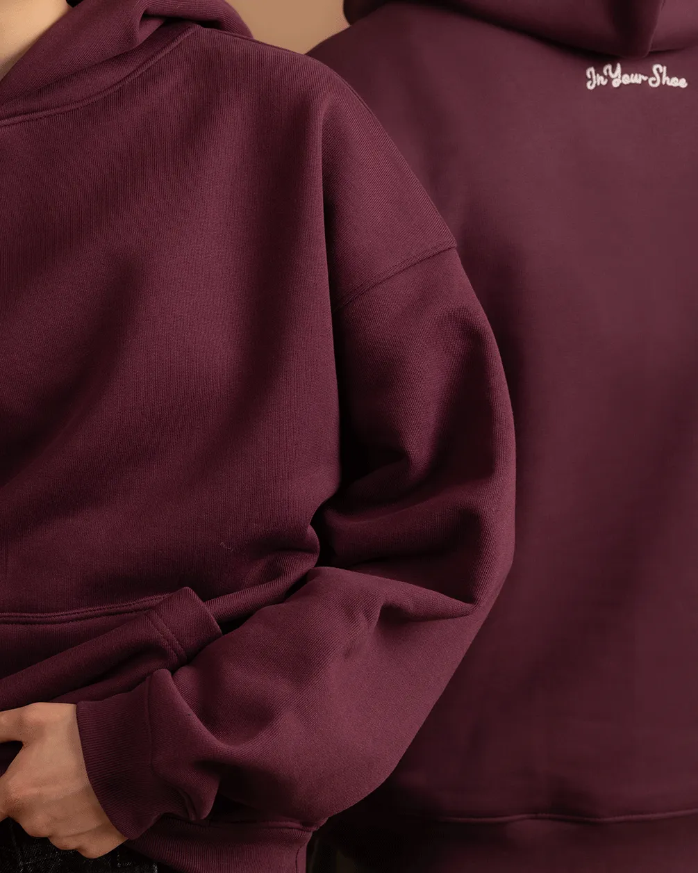 Deep Cherry Heavy Boxy Hoodie