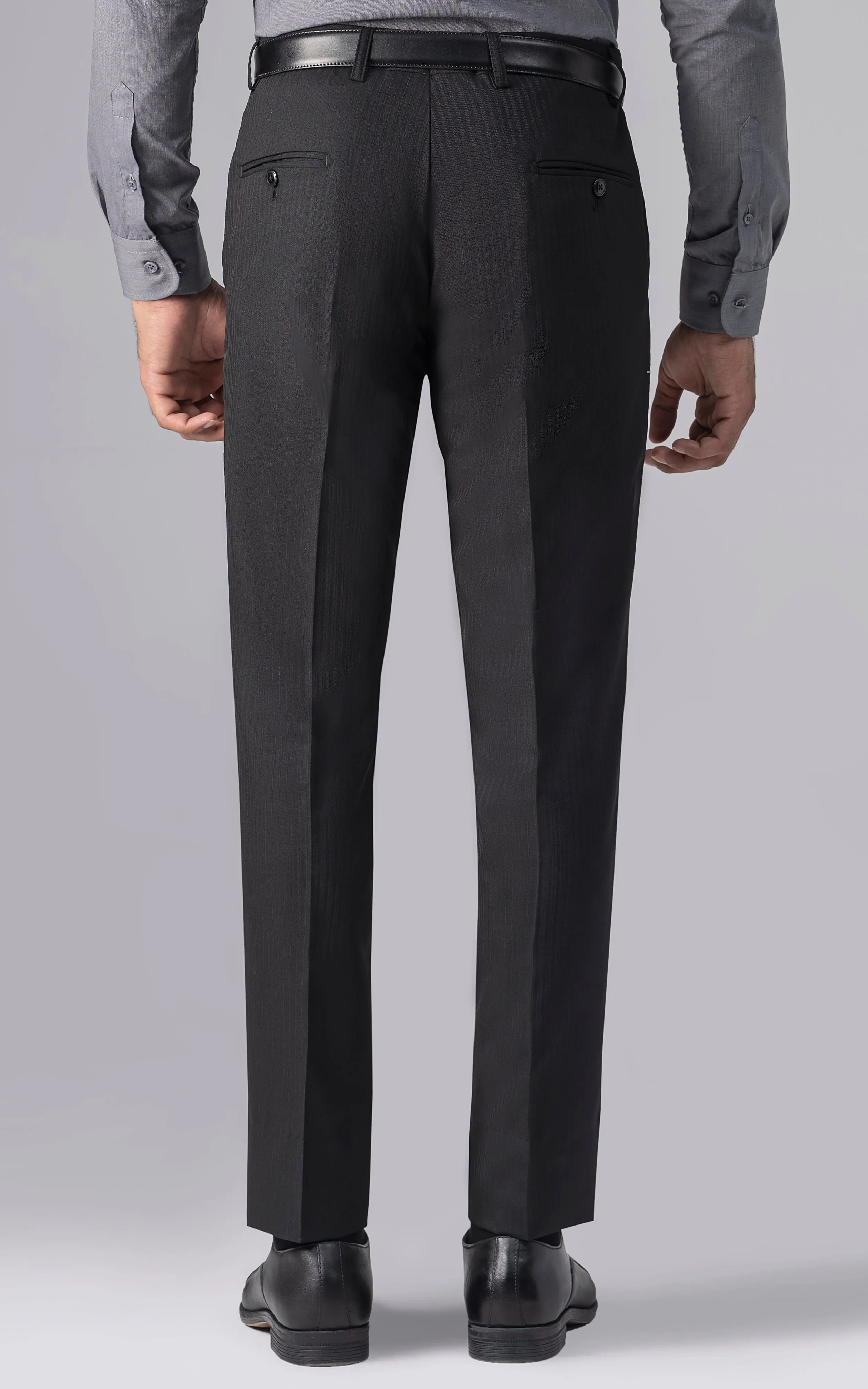 DRESS PANT  SLIM FIT BLACK TEXTURE