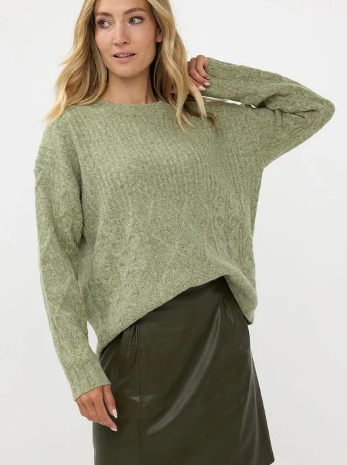 ESQUALO SWEATER MOSS GREEN