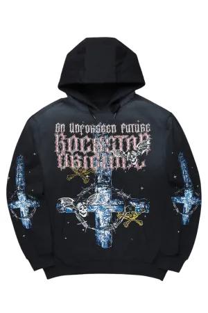 Hagan Black Graphic Hoodie