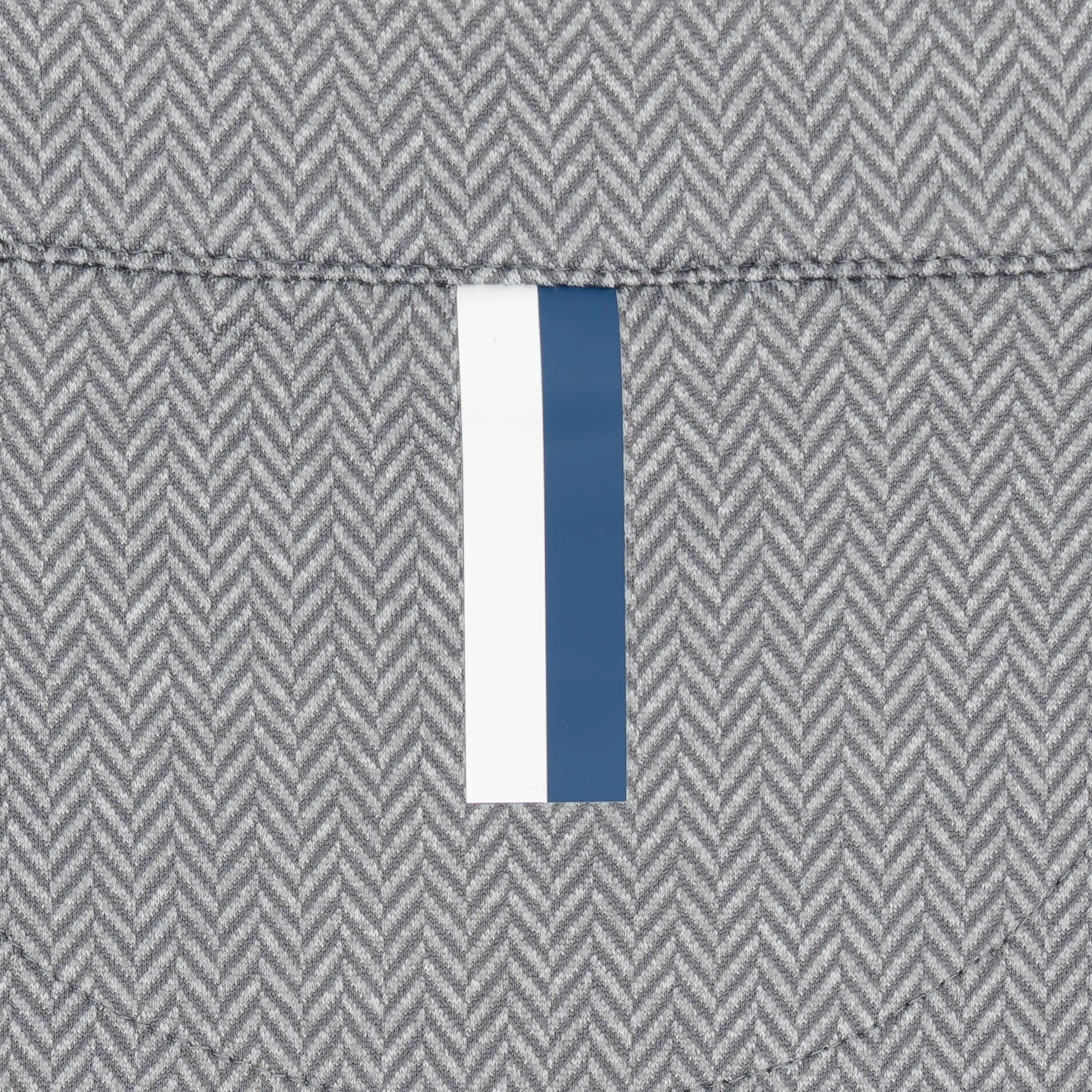 Herringbone Jacquard Performance Q-Zip | The Herringbone - Boulder Grey/White