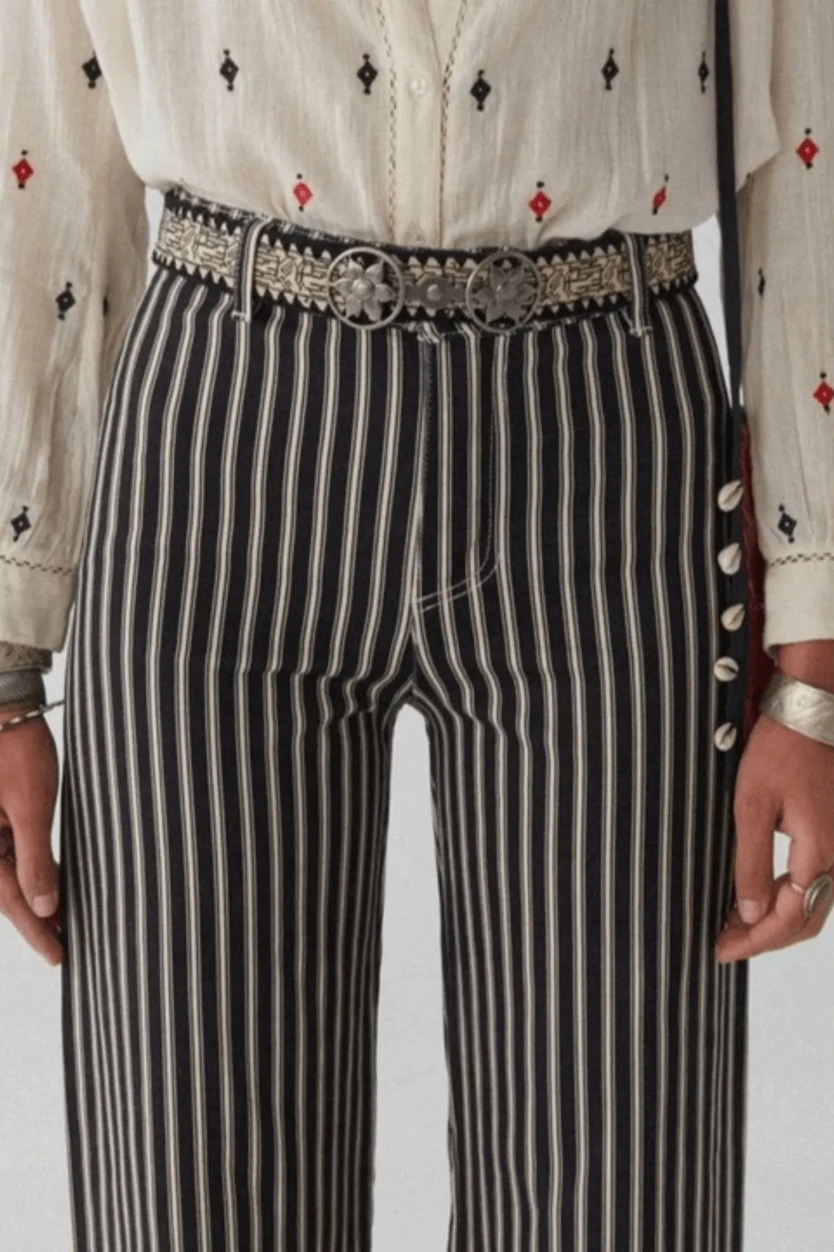 JACK PANT WHITE STRIPE