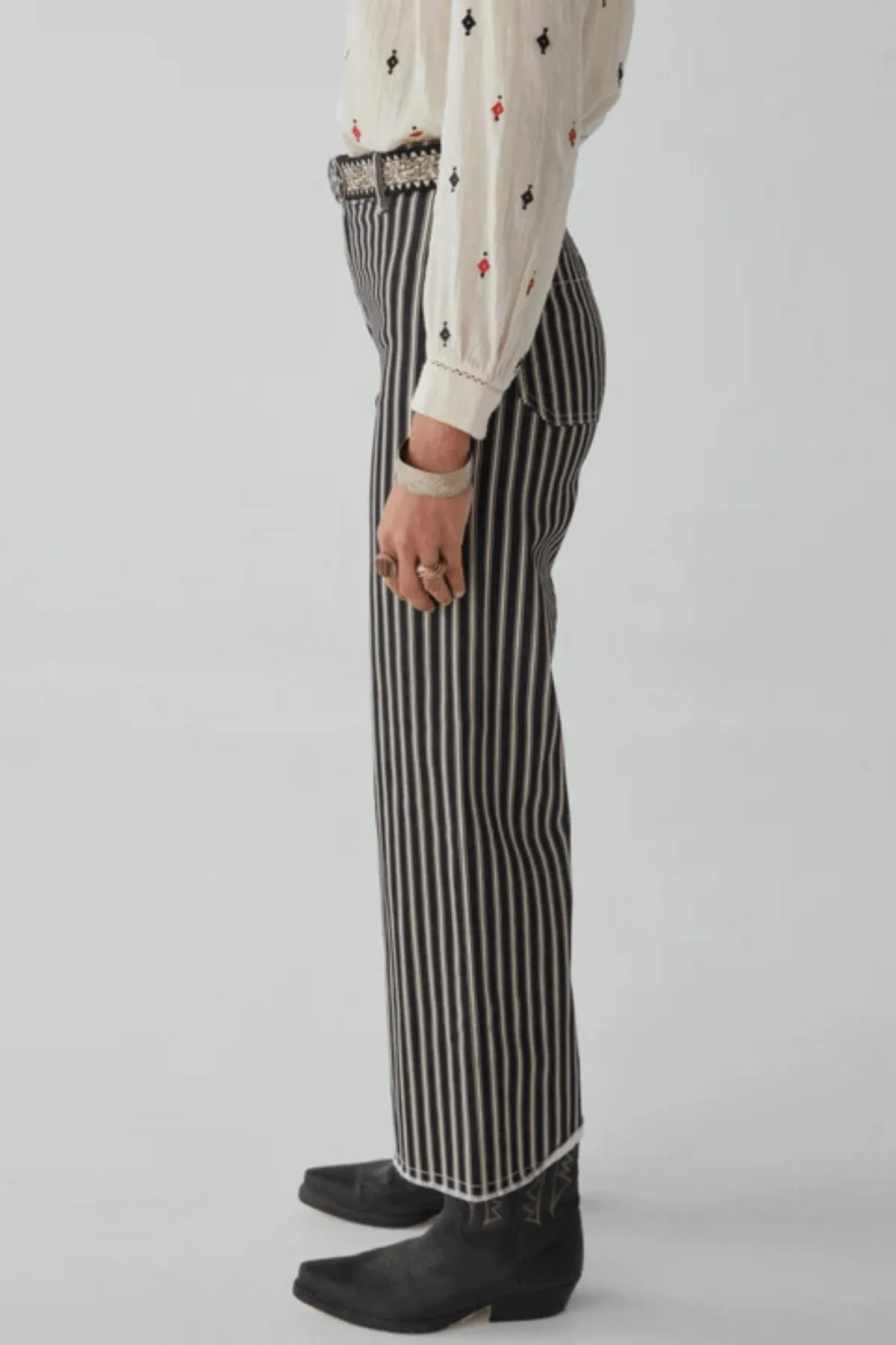 JACK PANT WHITE STRIPE