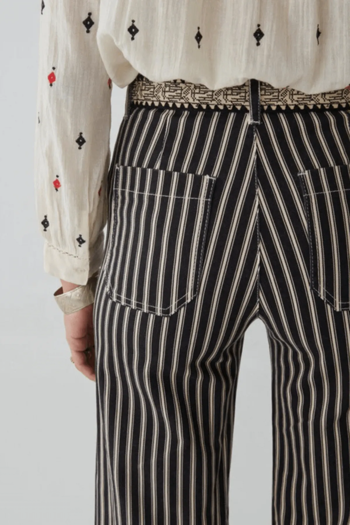 JACK PANT WHITE STRIPE