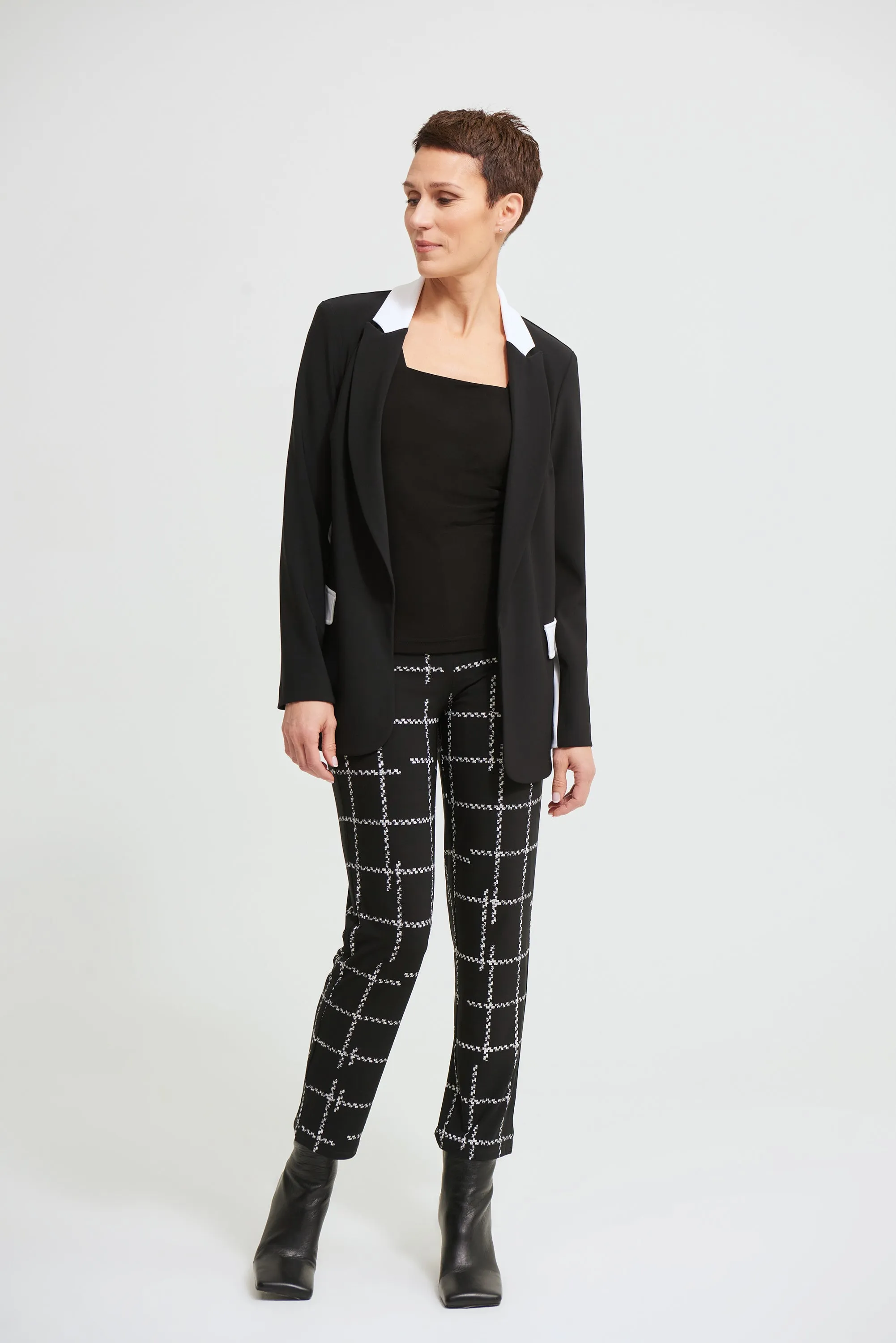 Joseph Ribkoff Check Print Leggings