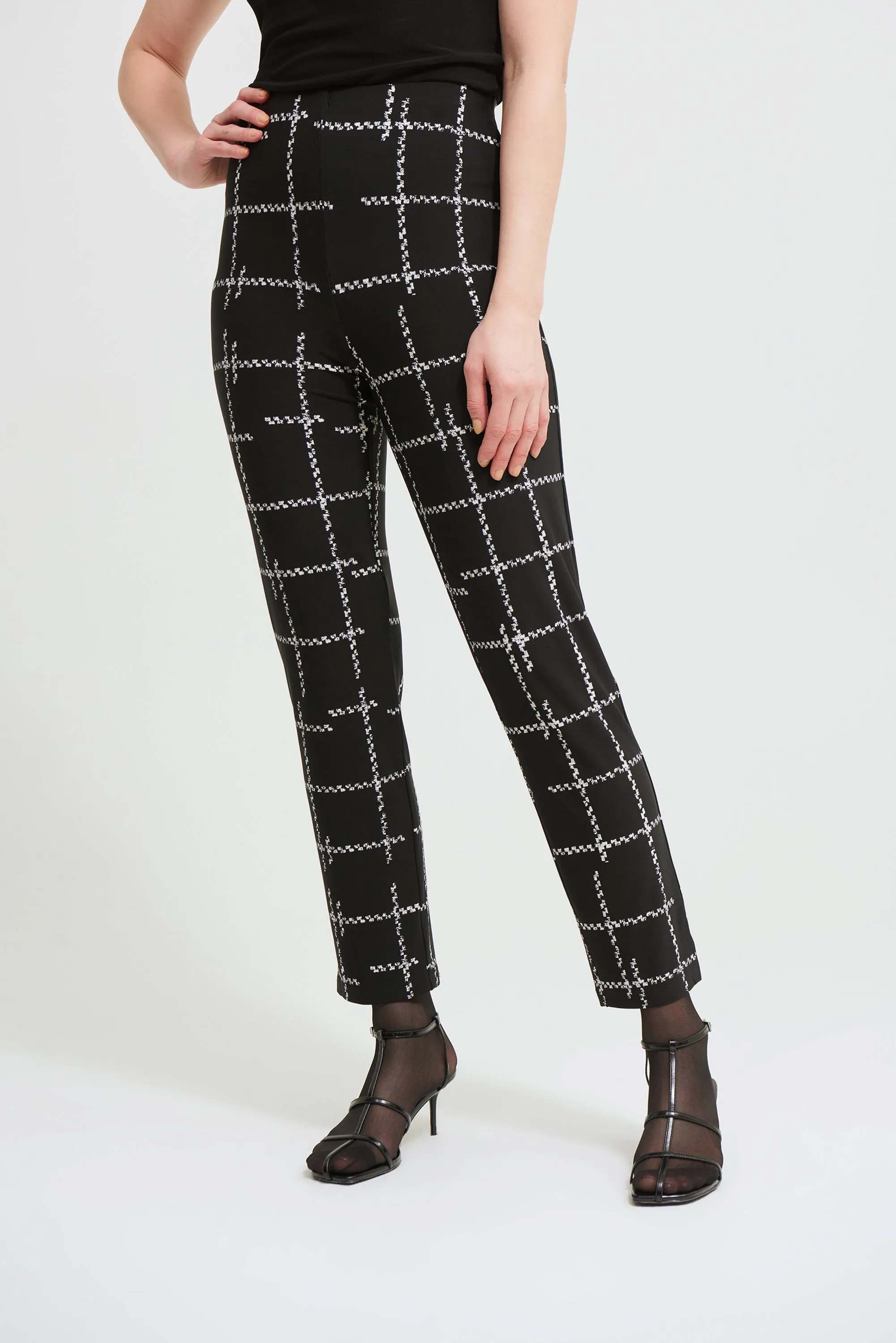 Joseph Ribkoff Check Print Leggings