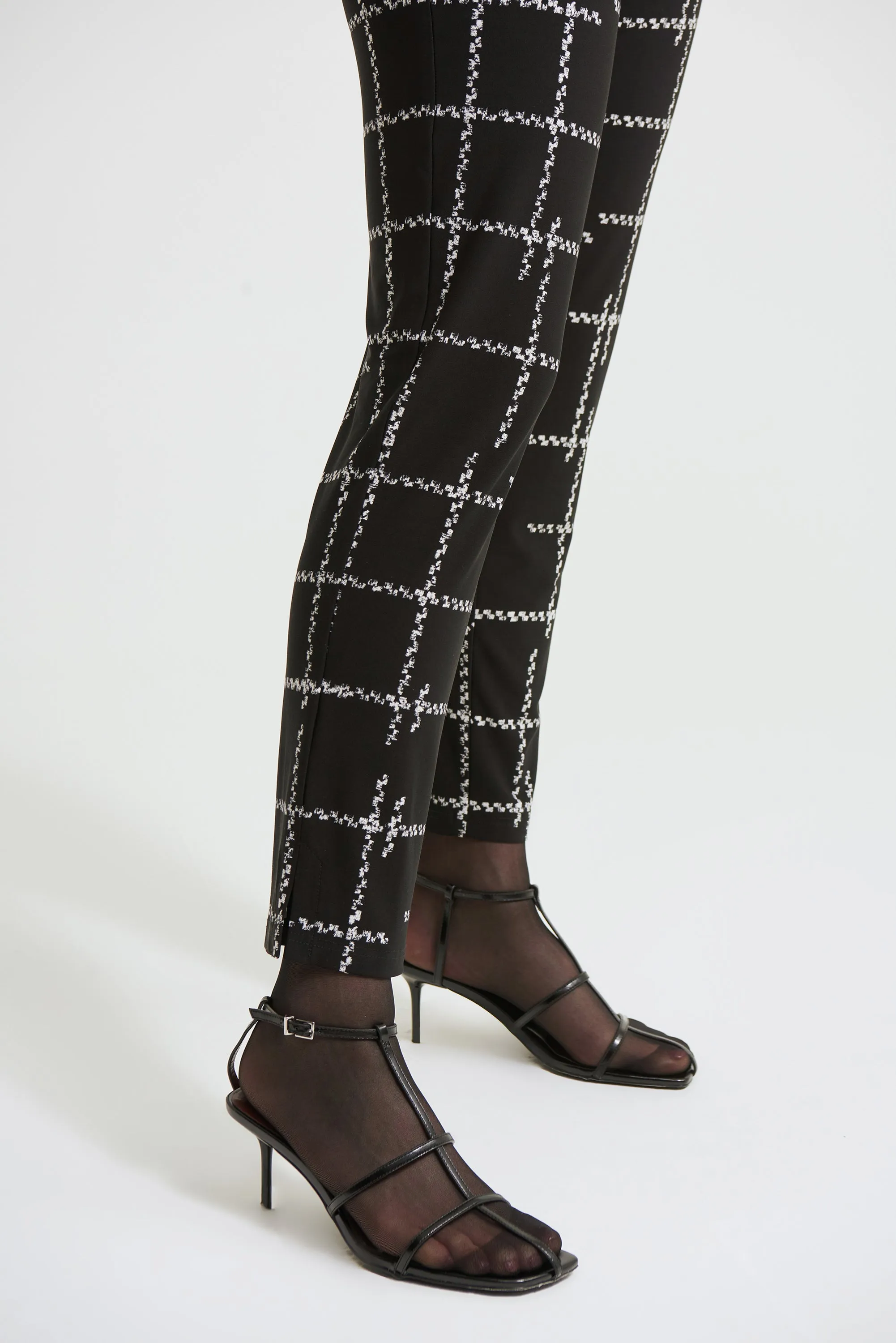 Joseph Ribkoff Check Print Leggings