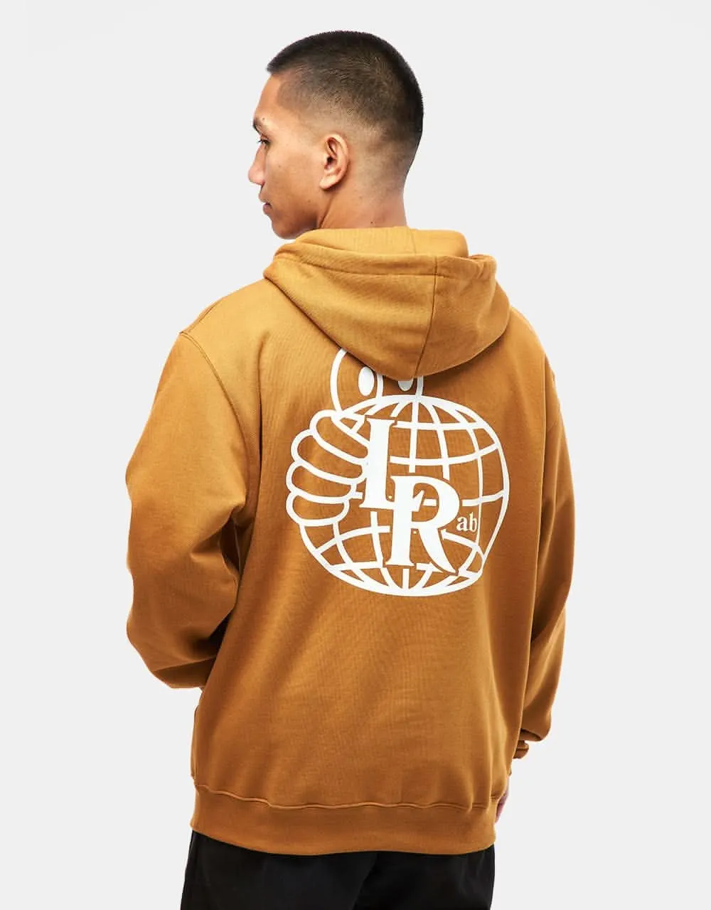 Last Resort AB Atlas Monogram Pullover Hoodie - Golden Brown/White