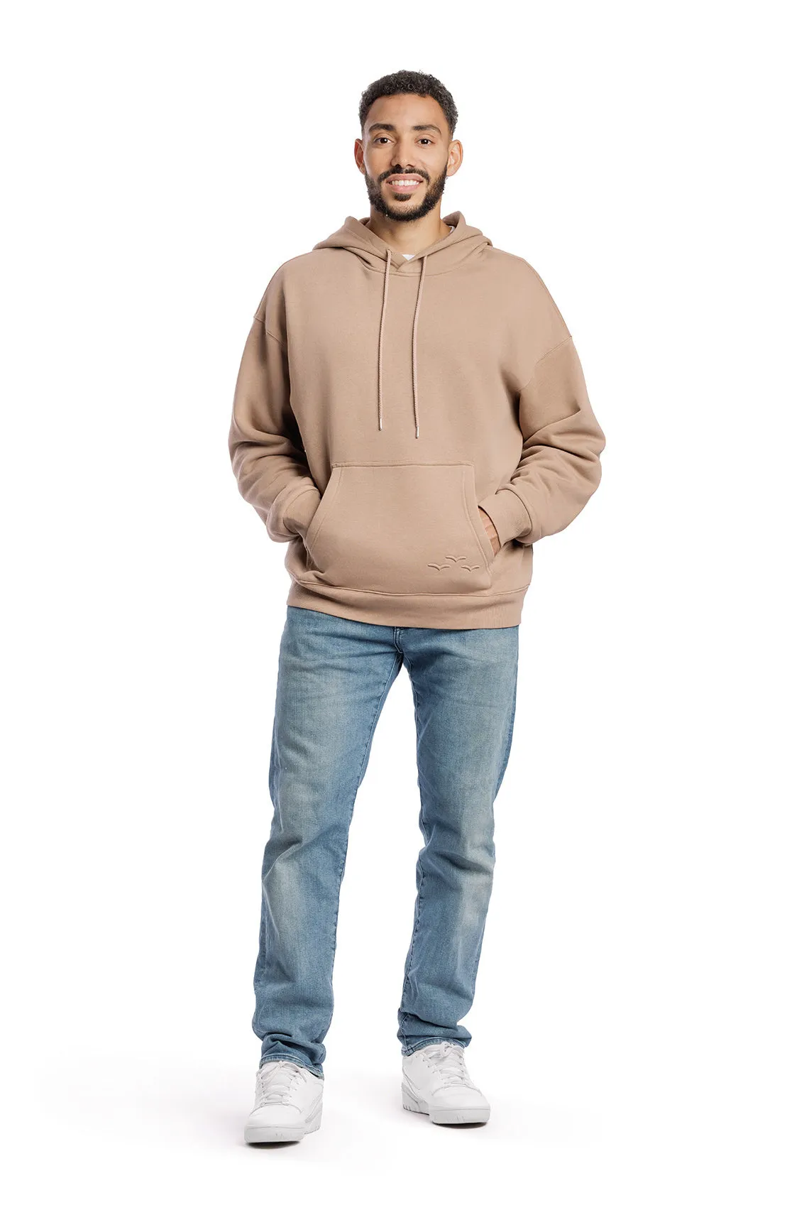 Men's Relaxed Fit Hoodie in Camel