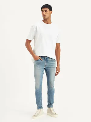 Men's Skinny Tapered Light Blue Jeans