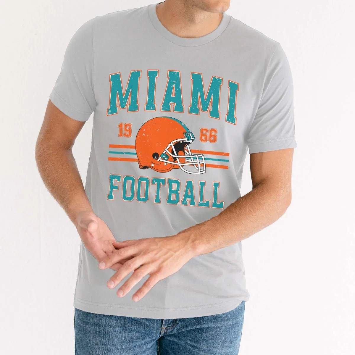 Miami Football Bella Graphic Tee