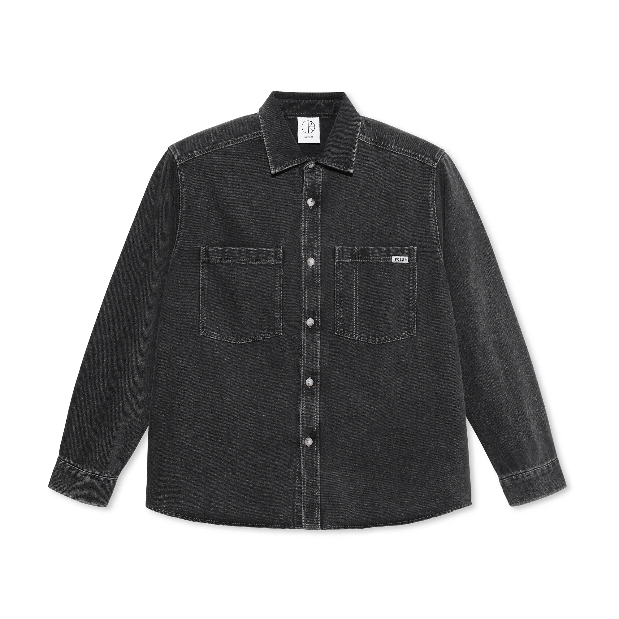 Polar Mitchell LS Shirt Denim Silver Black