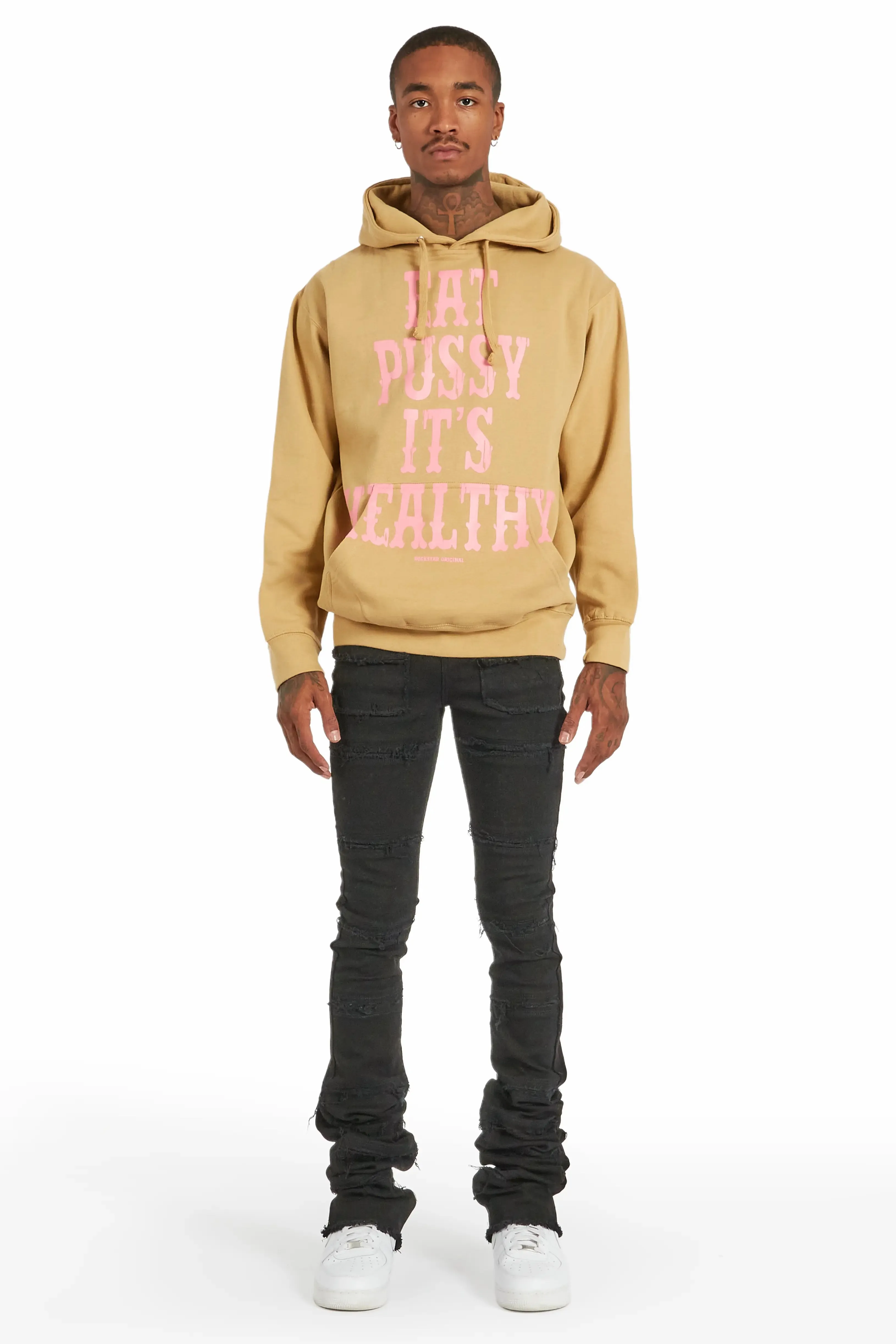 Posse Beige Graphic Hoodie