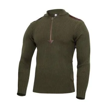 Quarter Zip Acrylic Commando Sweater