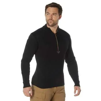 Quarter Zip Acrylic Commando Sweater