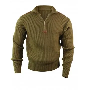 Quarter Zip Acrylic Commando Sweater