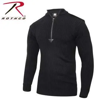 Quarter Zip Acrylic Commando Sweater