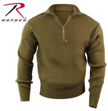 Quarter Zip Acrylic Commando Sweater