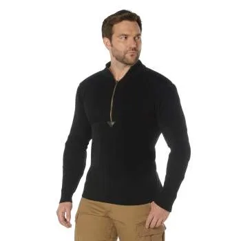 Quarter Zip Acrylic Commando Sweater