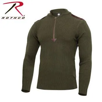 Quarter Zip Acrylic Commando Sweater