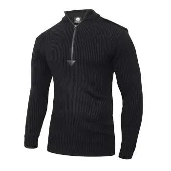 Quarter Zip Acrylic Commando Sweater