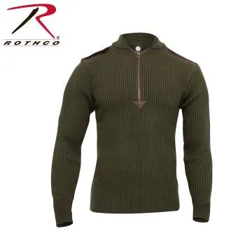 Quarter Zip Acrylic Commando Sweater