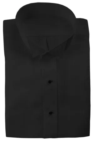 "Lucca" Black Wingtip Tuxedo Shirt