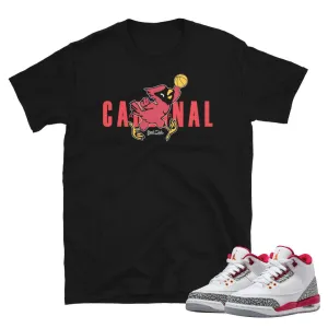 Retro 3 "Cardinal Red" Jumpman