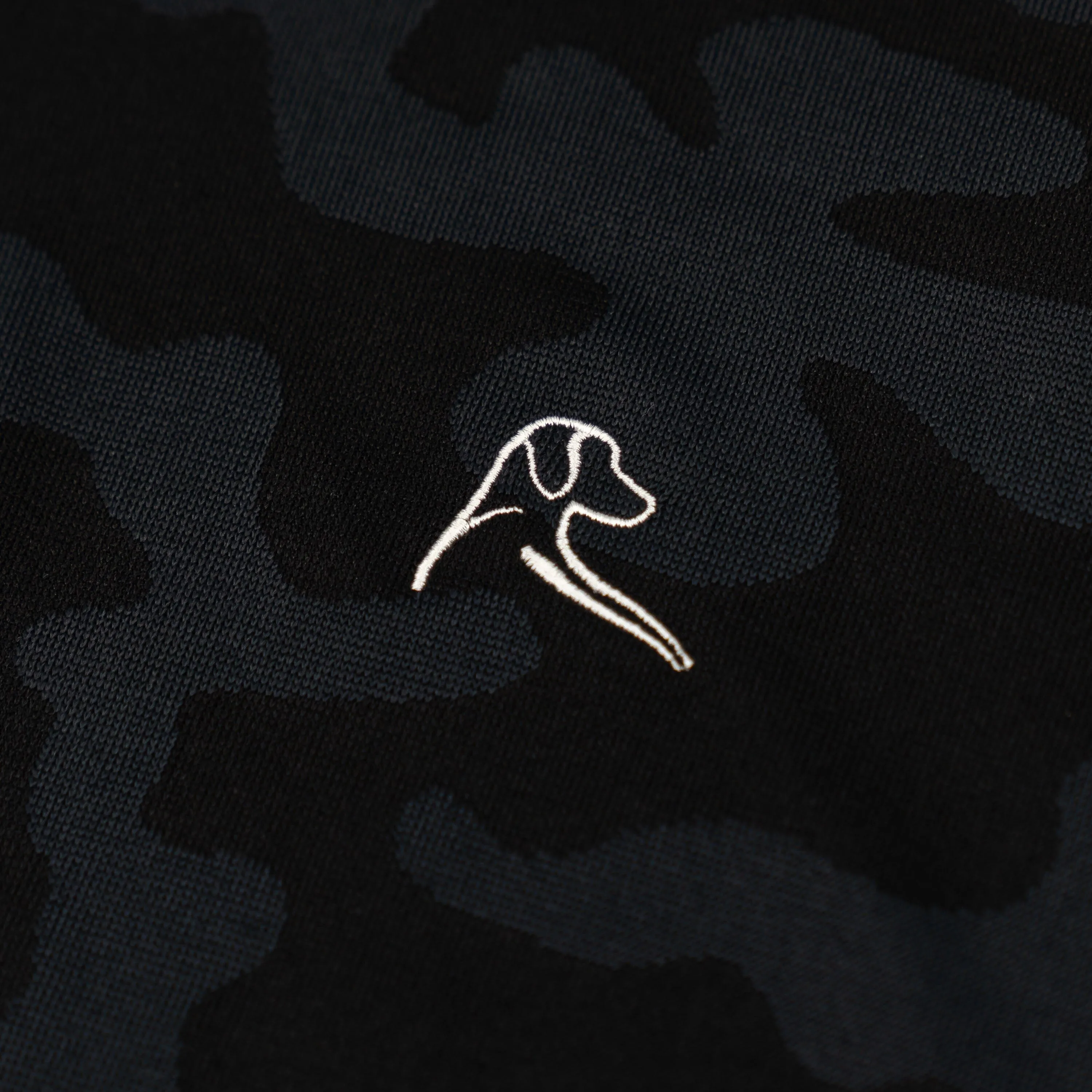 Ruck Camo Jacquard Performance Q-Zip | The Ruck Camo - Black/Nightfall