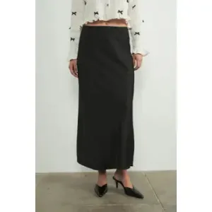 Satin Midi Skirt