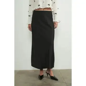 Satin Midi Skirt