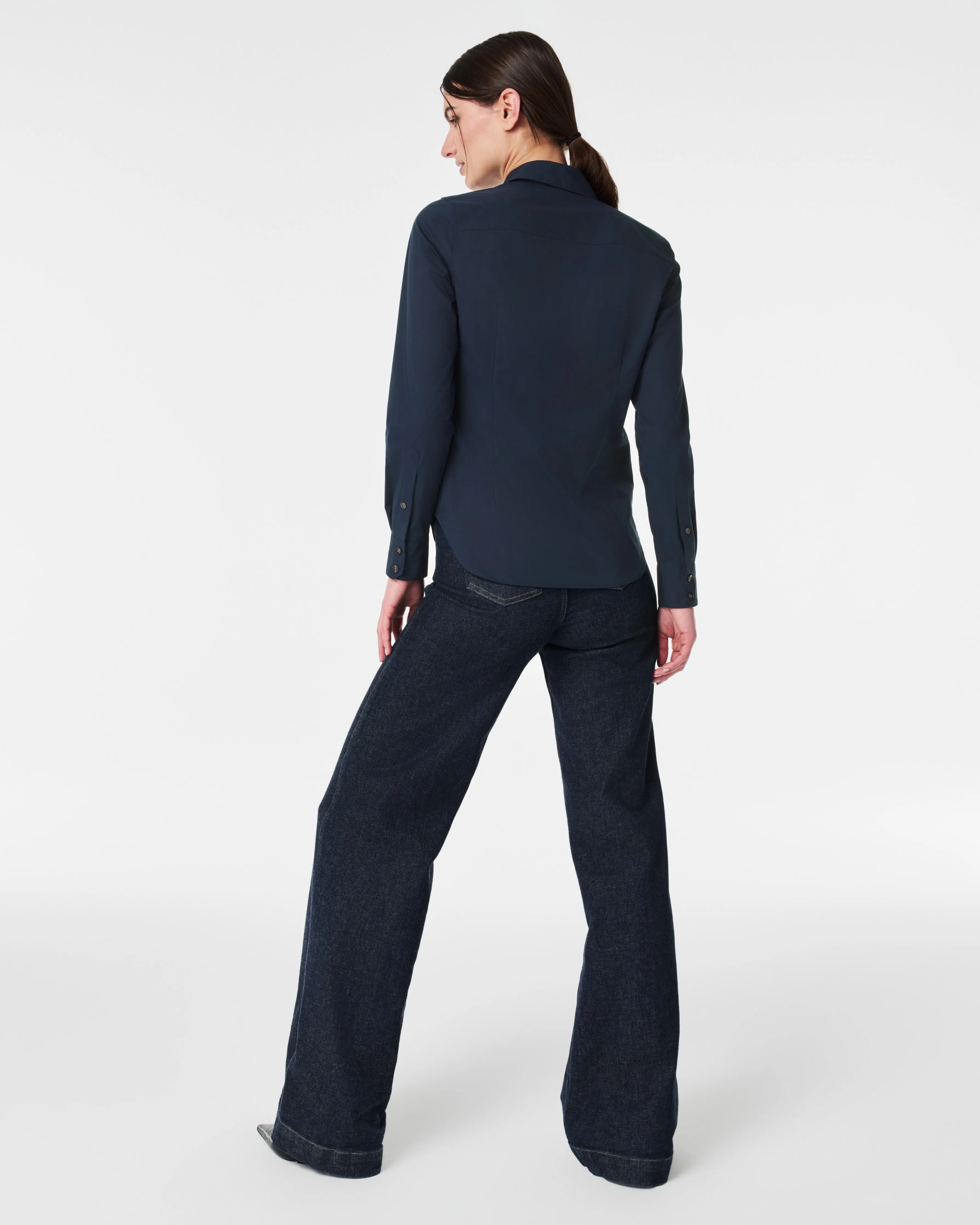 SPANX® Poplin No-Gape Tailored Shirt