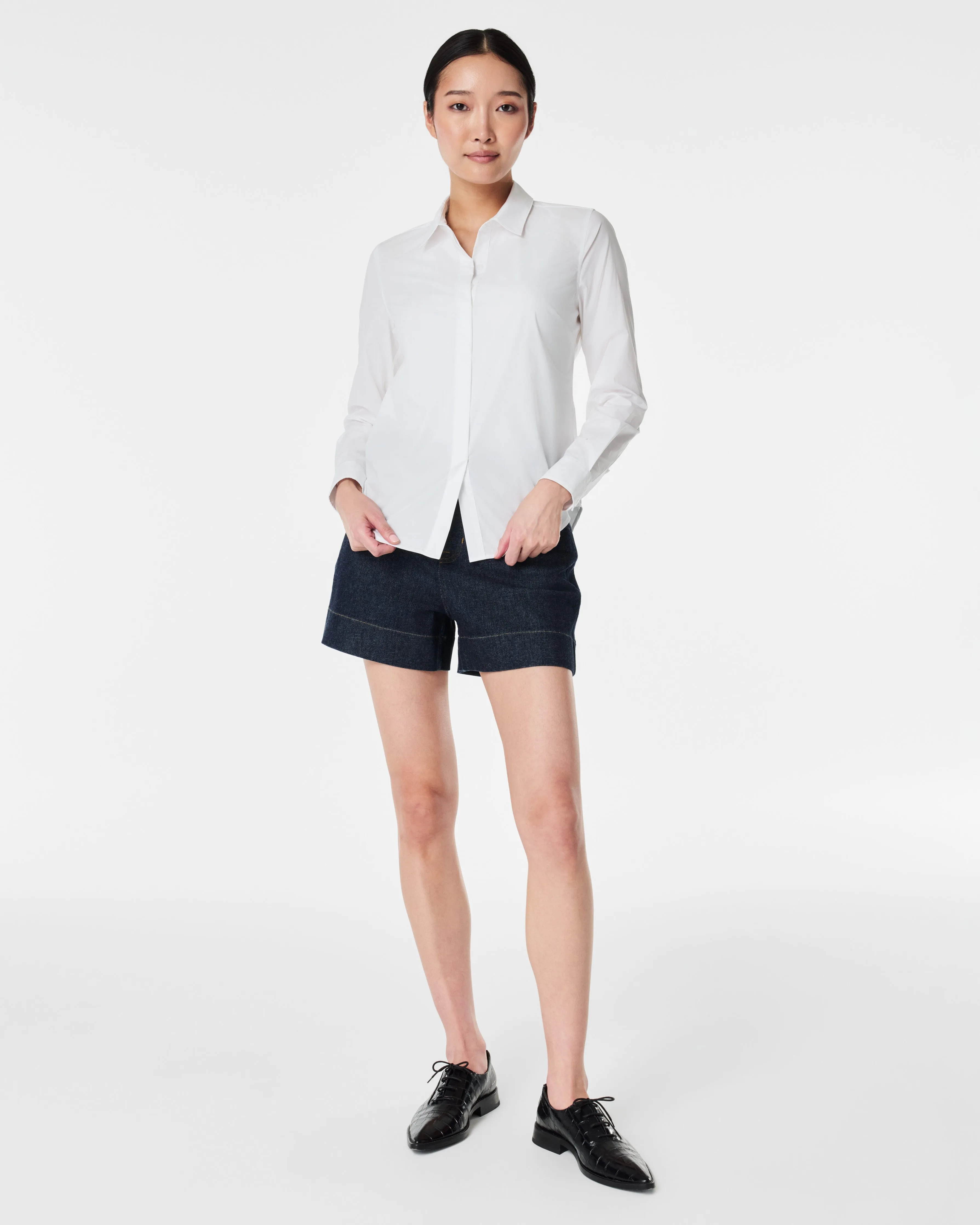 SPANX® Poplin No-Gape Tailored Shirt