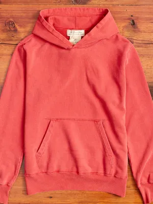 Special Finish Pullover Hoodie in Red