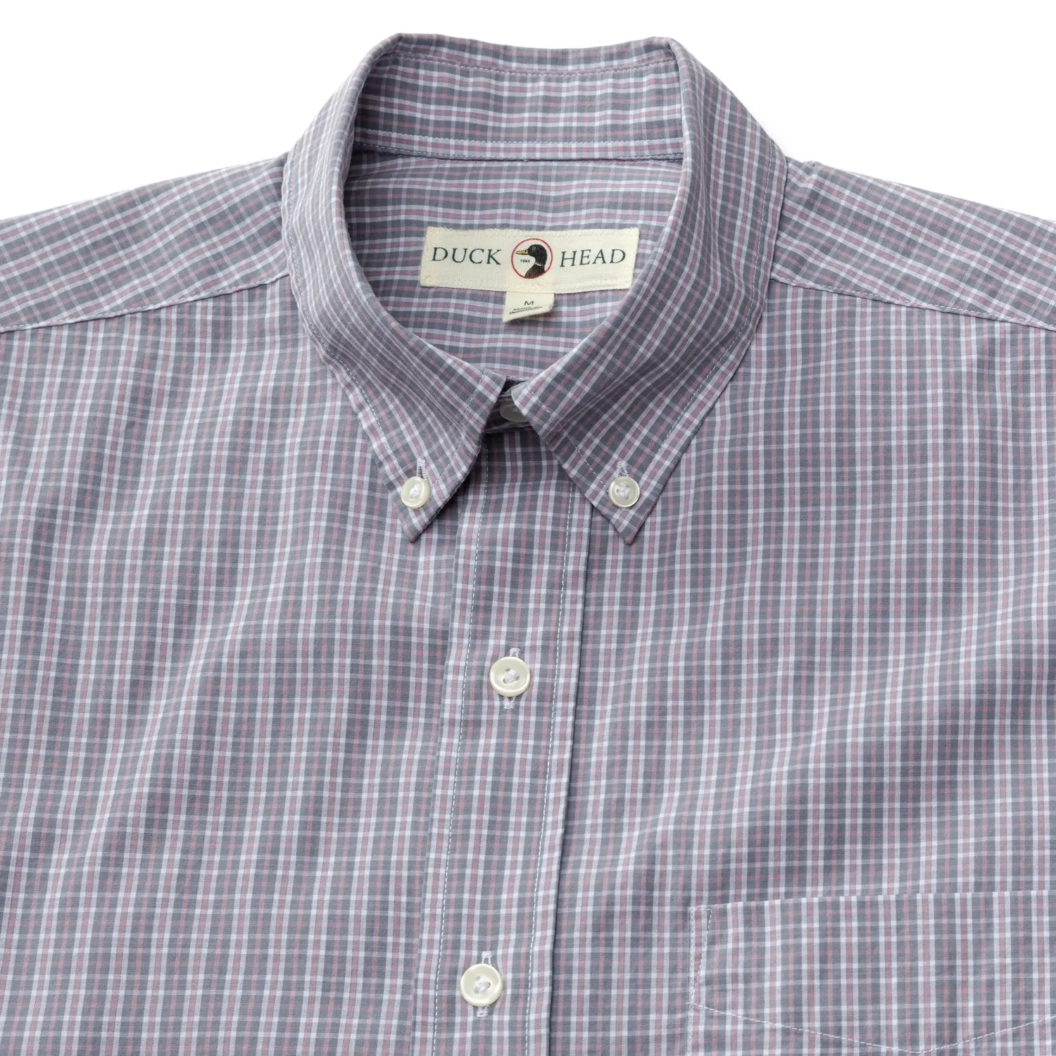 Stirling Plaid Cotton Poplin Sport Shirt