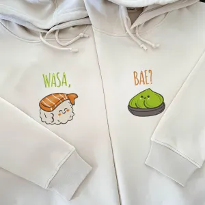 Sushi & Wasabi Matching Couple Hoodies - Personalized Matching Sweatshirts For Couples