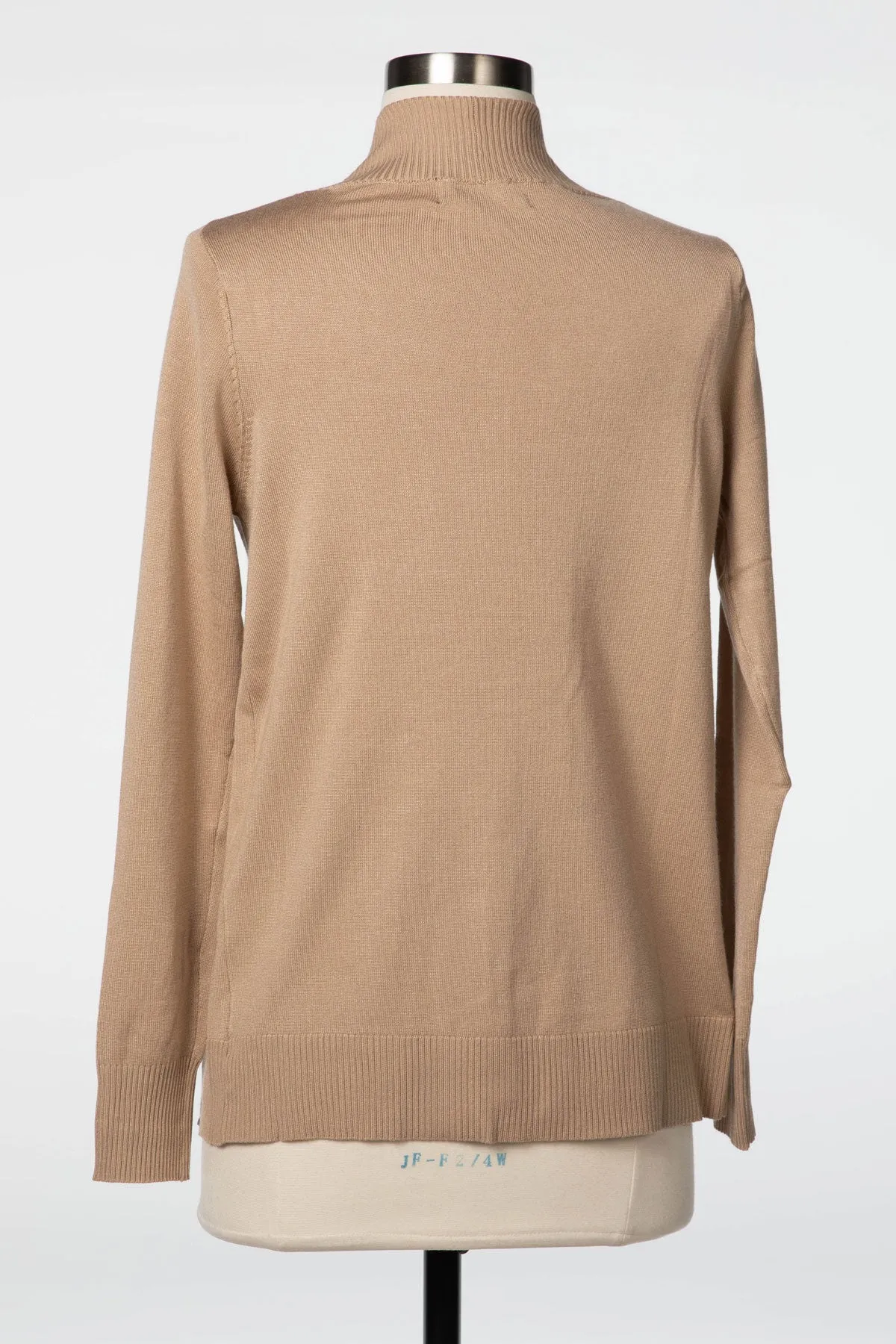 Taupe Long Sleeve Pocket Cardigan