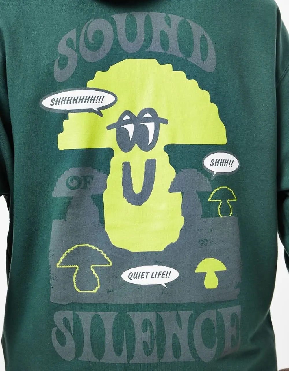 The Quiet Life Sound of Silence Pullover Hoodie - Hunter Green