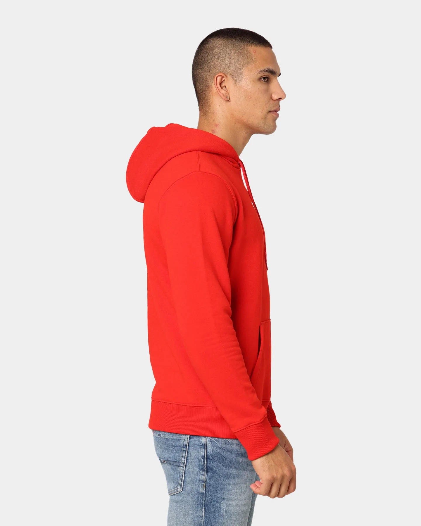 Tommy Jeans Linear Logo Hoodie Deep Crimson