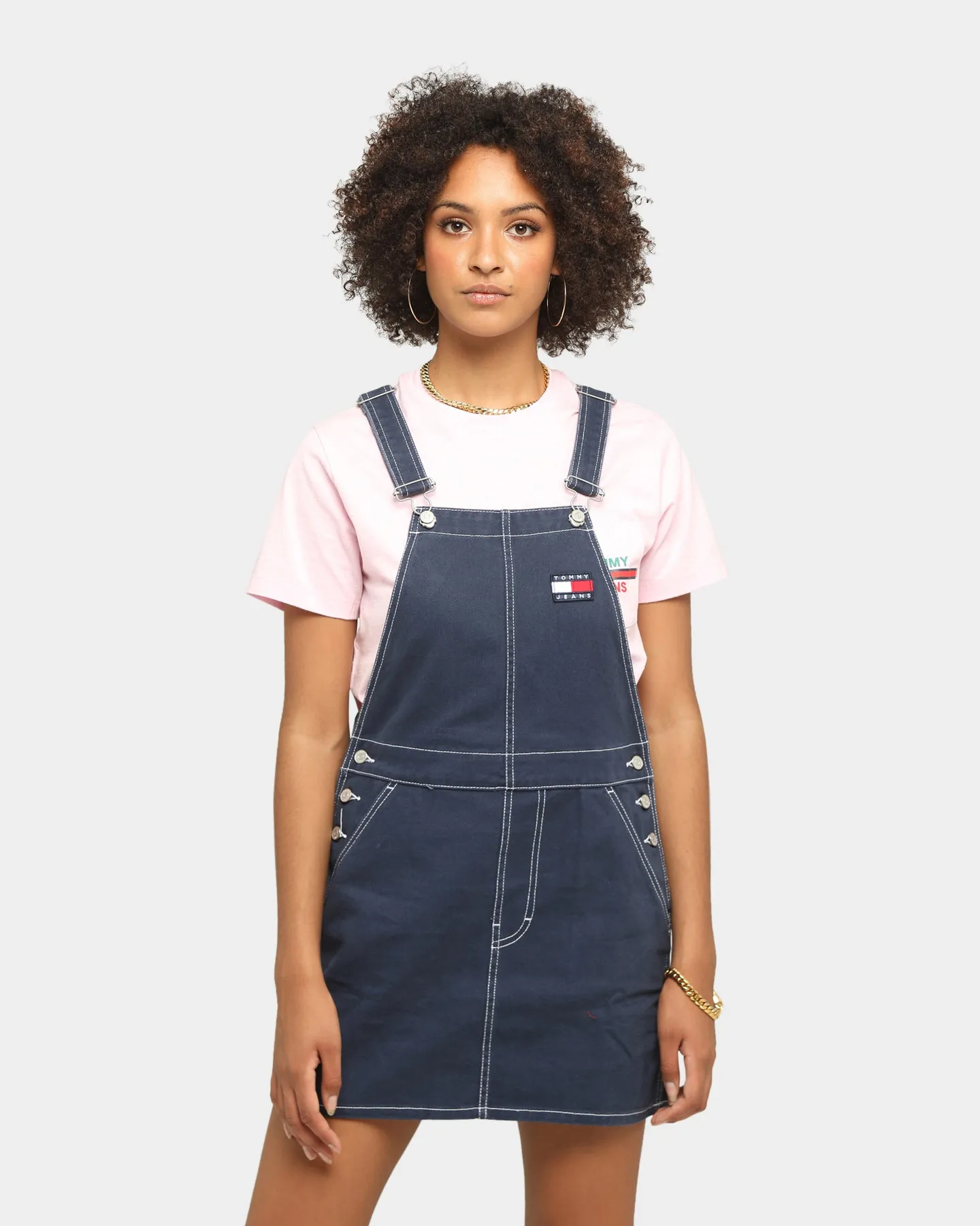 Tommy Jeans Women's Dungaree Dress Twilight Navy