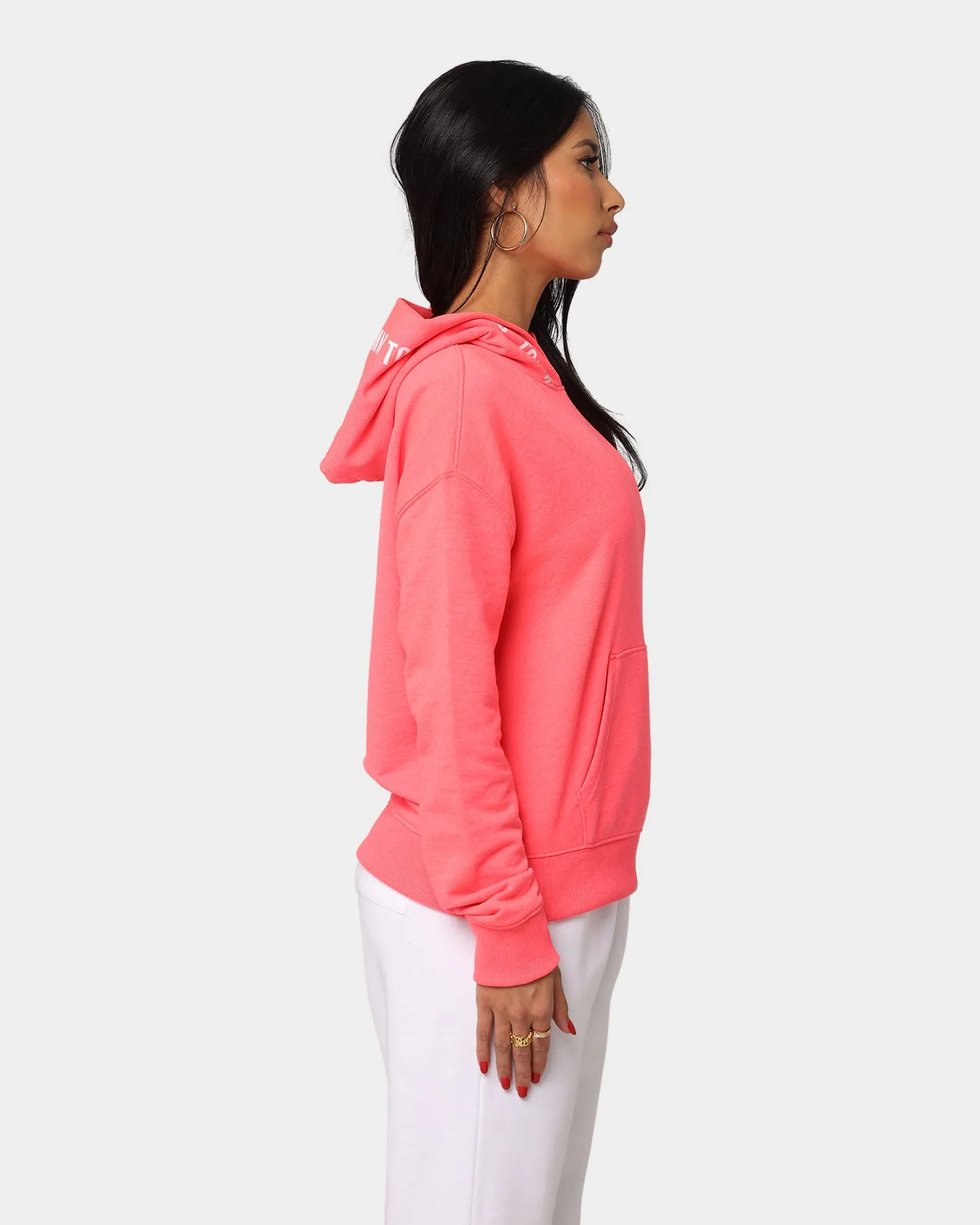 Tommy Jeans Women's Repeat Logo Tape Hoodie Diva Pink